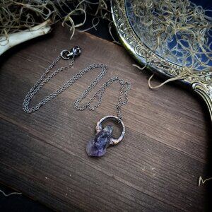Amethyst Electroformed Pendant